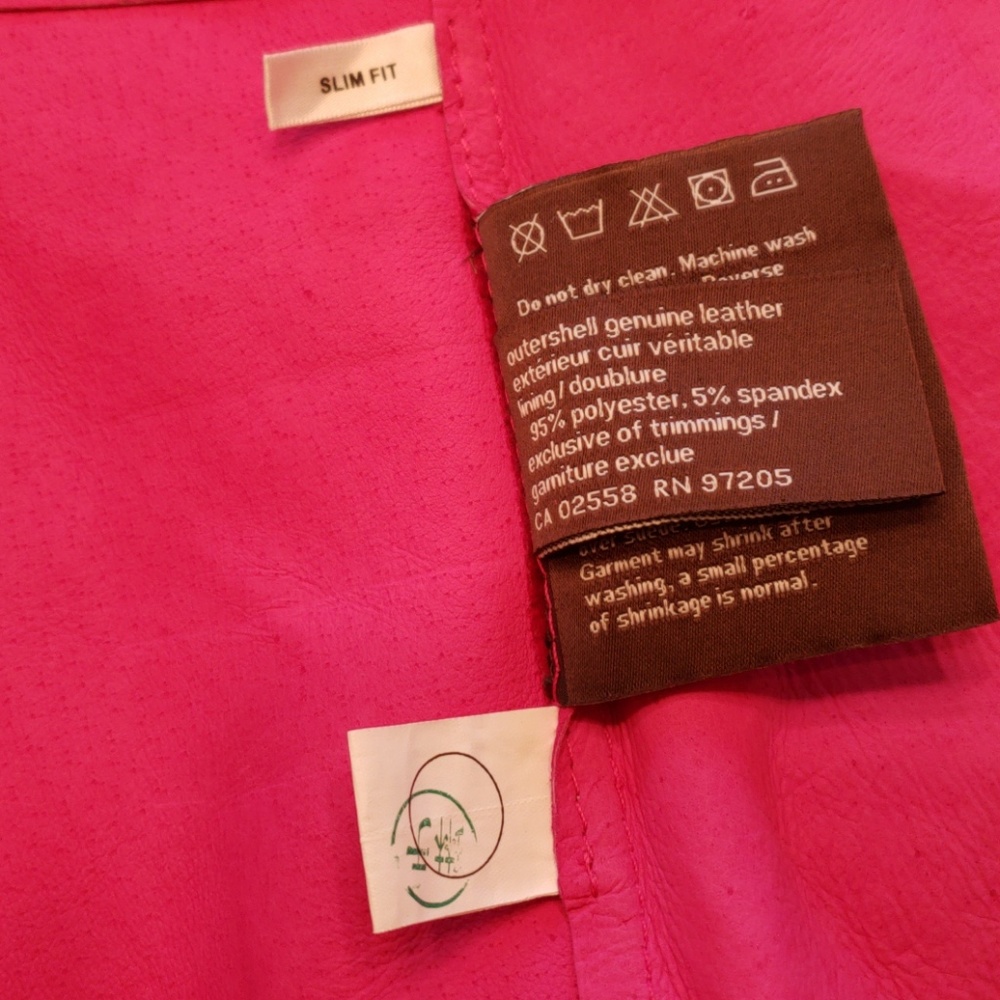 Danier Raspberry Suede Jacket - Picture 6 of 7